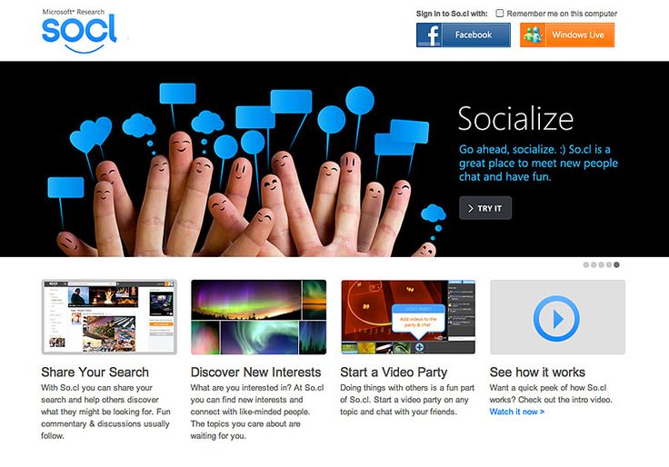 so cl microsoft social network logo